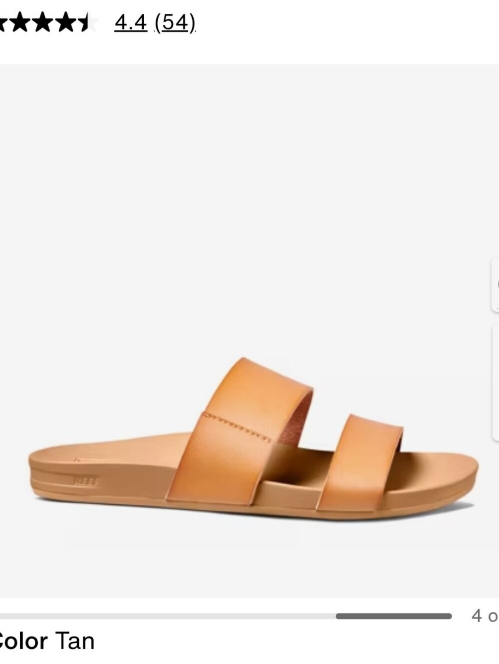 Reef Cushion Vista SandalSize 6 Natural - Picture 5 of 11